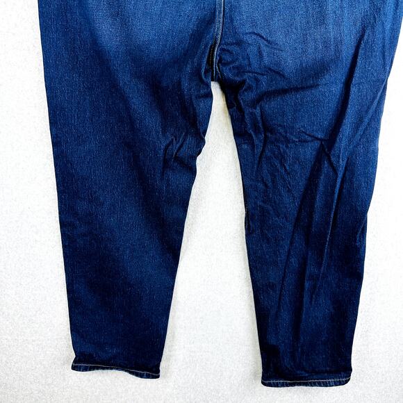 Old Navy Mens Jeans Sz 50x34 Loose Taper Dark Wash Denim Pockets Stretch Pockets - Picture 7 of 8